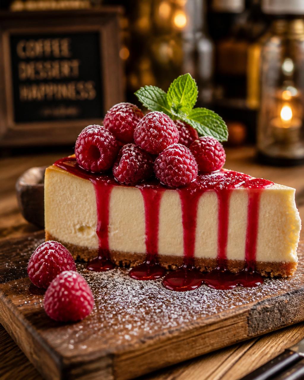 Raspberry cheesecake